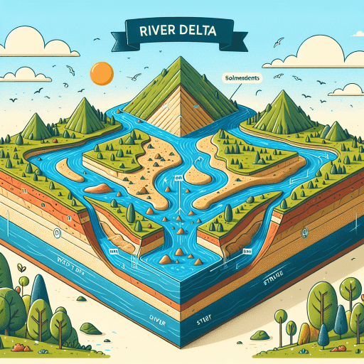 ¿Cómo se forman los deltas fluviales?